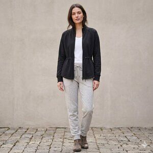 ✨ Rare Find: Premium Cinch-Waist 95% cotton Raglan Jacket ✨ full zip US M